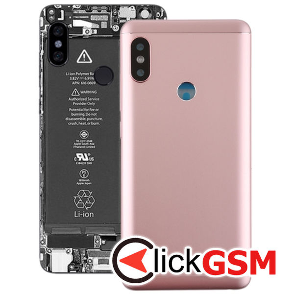 Piesa Capac Spate Cu Geam Camera Rose Gold Xiaomi Redmi Note 5 25vz