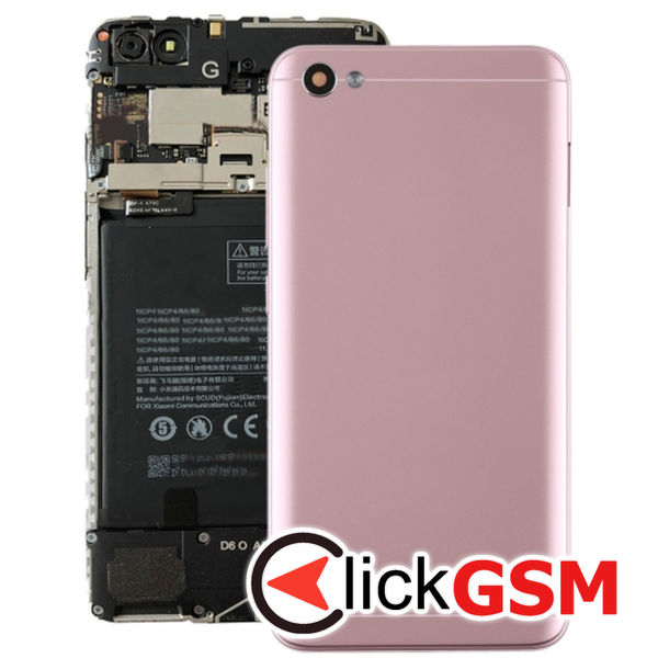 Piesa Capac Spate Cu Geam Camera Rose Gold Xiaomi Redmi Note 5a 25vx