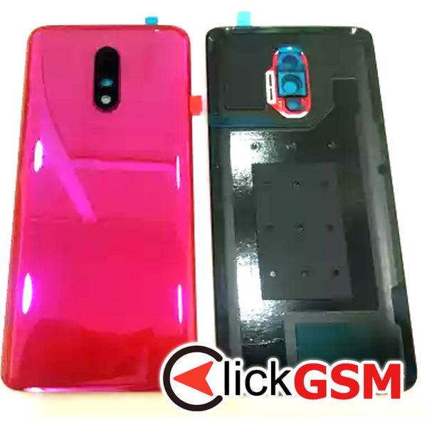 Piesa Capac Spate Cu Geam Camera Rosu Oneplus 7 24of