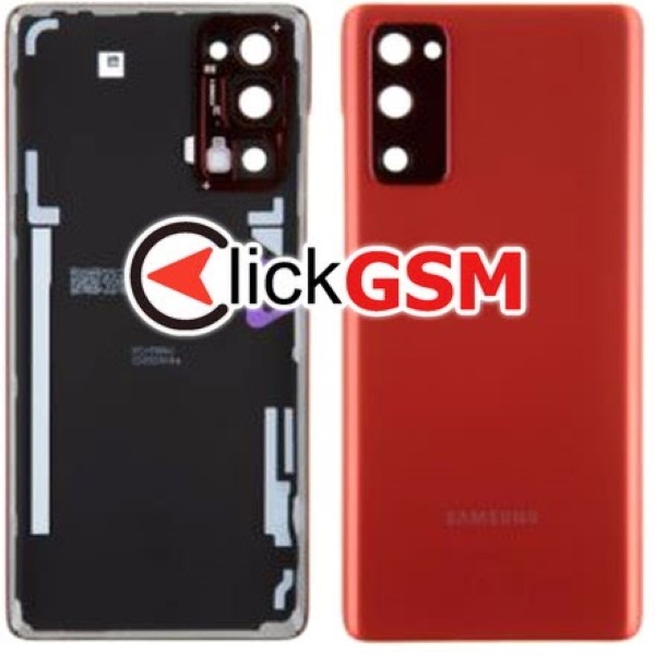 Piesa Piesa Capac Spate Cu Geam Camera Rosu Samsung Galaxy S20 Fe 5g Waa