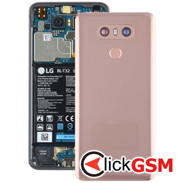 Piesa Piesa Capac Spate Cu Geam Camera Si Buton Amprenta Gold Lg G6 26j9