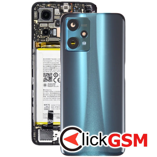 Piesa Capac Spate Cu Geam Camera Si Buton Amprenta Green Realme 9 Pro Hdx