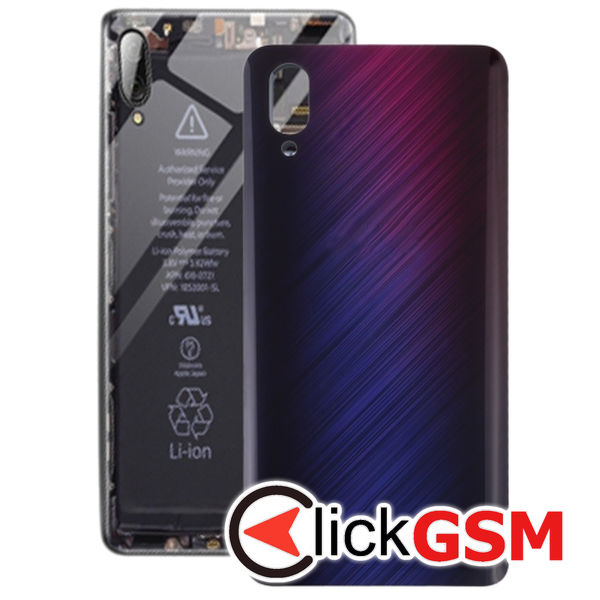 Piesa Piesa Capac Spate Cu Geam Camera Si Buton Amprenta Purple Vivo Nex 208t