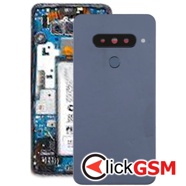 Piesa Piesa Capac Spate Cu Geam Camera Si Buton Amprenta Silver Lg G8s Thinq 2zyy