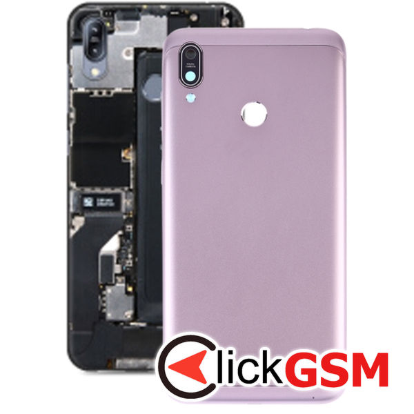 Piesa Piesa Capac Spate Cu Geam Camera Silver Asus Zenfone Max M2 24zg