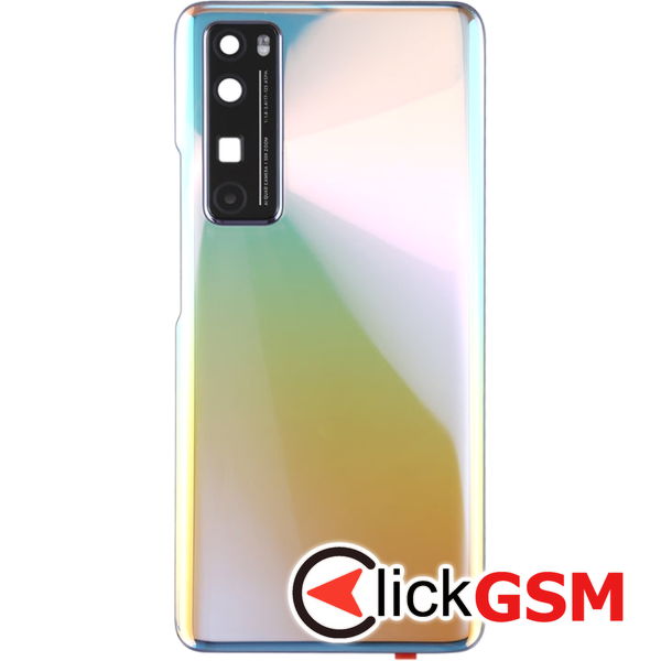 Piesa Piesa Capac Spate Cu Geam Camera Silver Huawei Nova 7 Pro 5g 2f6x