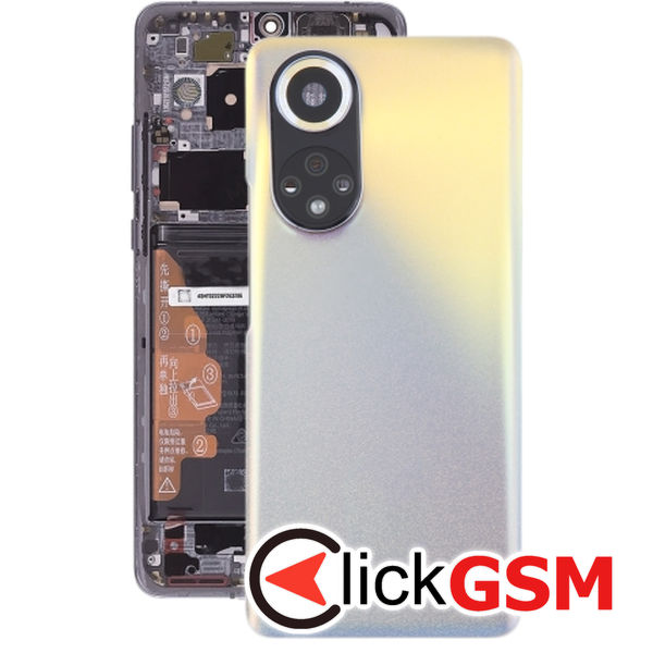 Piesa Capac Spate Cu Geam Camera Silver Huawei Nova 9 1fcy