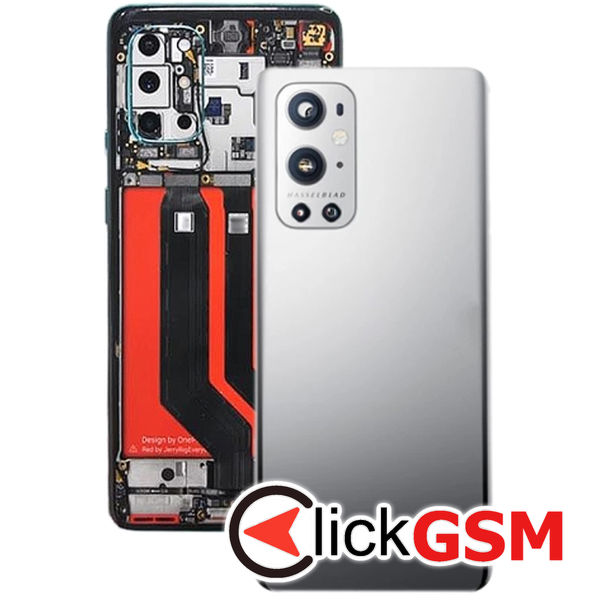 Piesa Capac Spate Cu Geam Camera Silver Oneplus 9 Pro 21z8