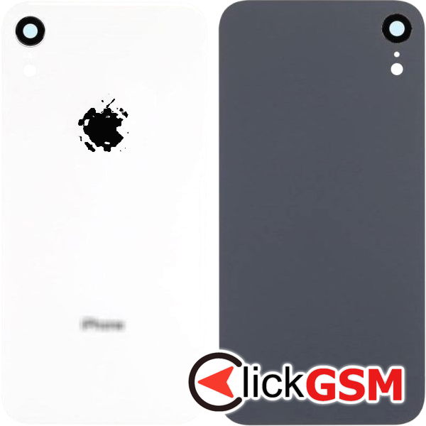 Piesa Capac Spate Cu Geam Camera White Apple Iphone Xr 46df