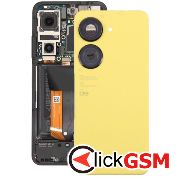 Piesa Capac Spate Cu Geam Camera Yellow Asus Zenfone 9 Vk9