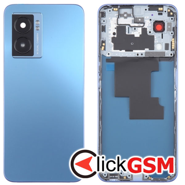 Piesa Piesa Capac Spate Cu Mijloc Blue Oppo A57 4g 2tao