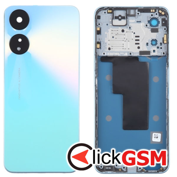 Piesa Capac Spate Cu Mijloc Blue Oppo A58 4g 2t3c