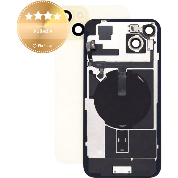 Apple iPhone 15 Plus · Sticla carcasa spate pentru iPhone 15 Plus, Yellow, Pulled A