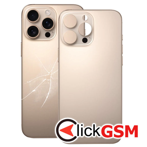 Piesa Piesa Capac Spate Gold Apple Iphone 16 Pro 4fz7