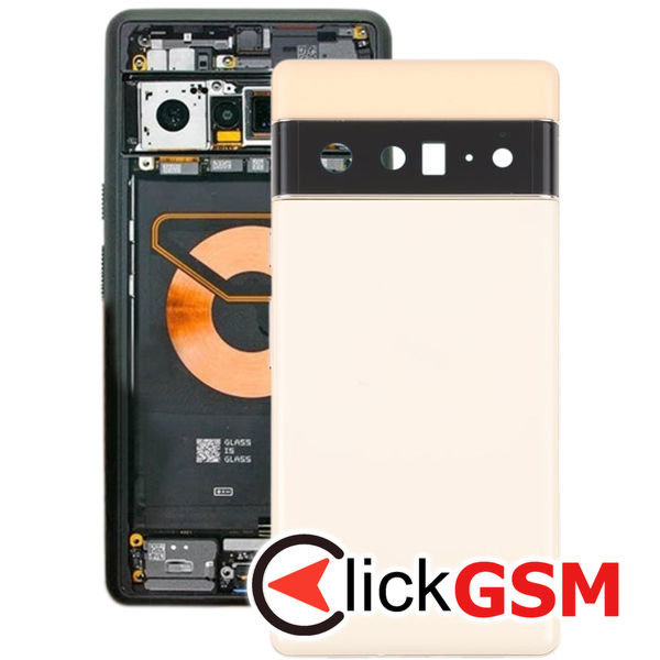 Piesa Capac Spate Gold Google Pixel 6 Pro 2tkn