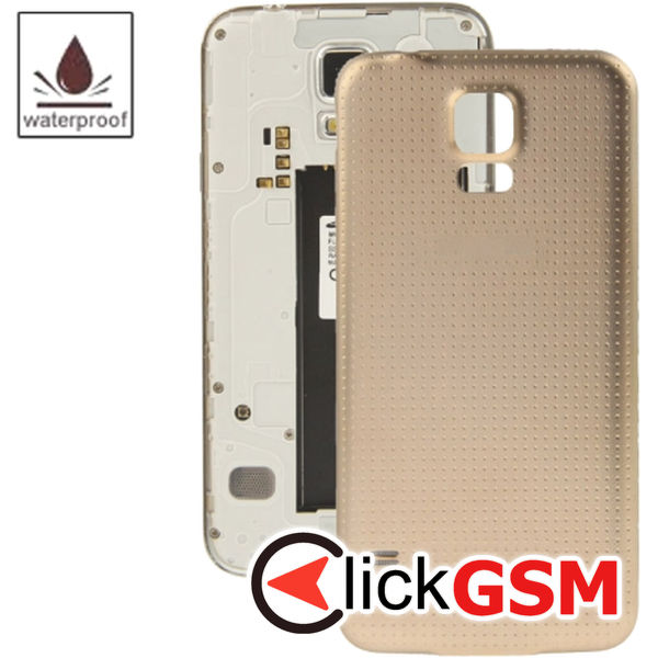 Piesa Piesa Capac Spate Gold Samsung Galaxy S5 4aw5