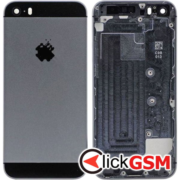 Piesa Capac Spate Gray Apple Iphone 5s 45yc