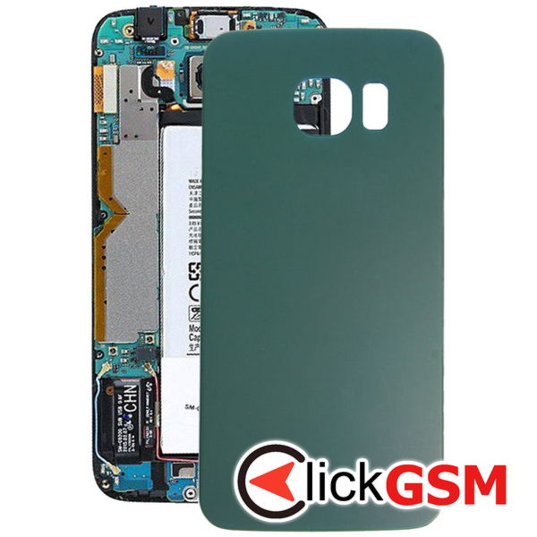 Piesa Piesa Capac Spate Green Samsung Galaxy S6 Edge 4aru