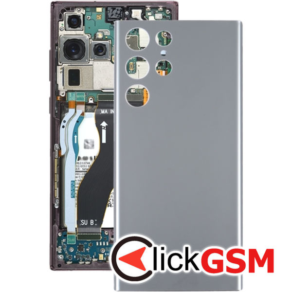 Piesa Piesa Capac Spate Grey Samsung Galaxy S22 Ultra 4b2r