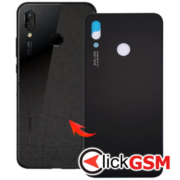 Piesa Capac Spate Negru Huawei P20 Lite 2axz