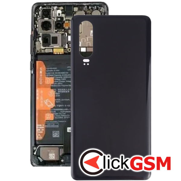 Piesa Capac Spate Negru Huawei P30 2bzn