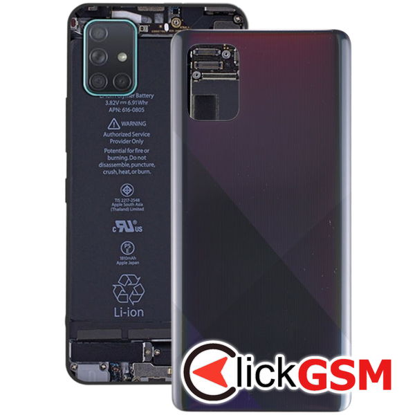 Piesa Piesa Capac Spate Negru Samsung Galaxy A71 4asv