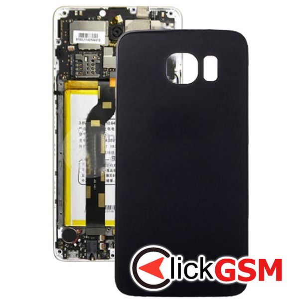 Piesa Piesa Capac Spate Negru Samsung Galaxy S6 4aw6