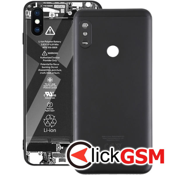 Piesa Piesa Capac Spate Negru Xiaomi Redmi 6 Pro 25we