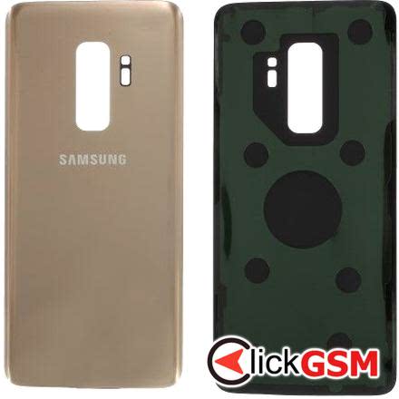 Capac Baterie Spate Samsung Galaxy S9 Plus G965 Cu Adeziv Sticker Auriu