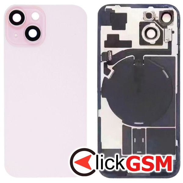 Piesa Piesa Capac Spate Pink Apple Iphone 15 29zx