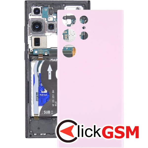 Piesa Capac Spate Pink Samsung Galaxy S23 Ultra 4b0n