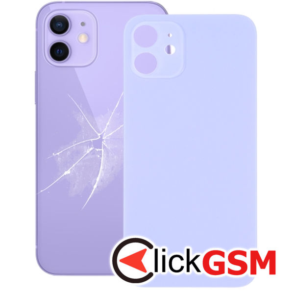 Piesa Piesa Capac Spate Purple Apple Iphone 12 4gpq