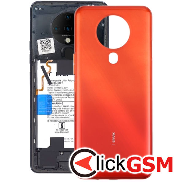 Piesa Piesa Capac Spate Red Tecno Spark 6 4ouz