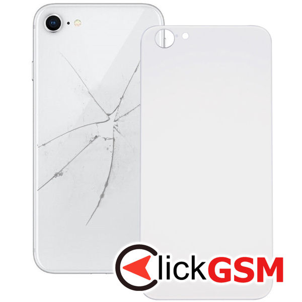 Piesa Capac Spate Silver Apple Iphone 8 4g3y