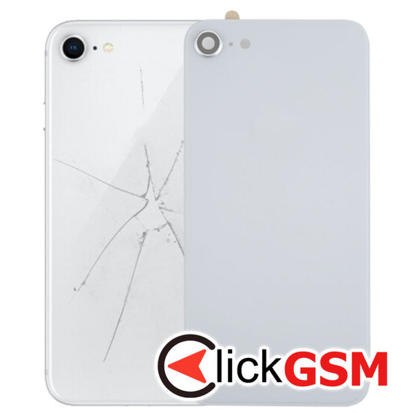 Piesa Capac Spate White Apple Iphone 8 4g3f