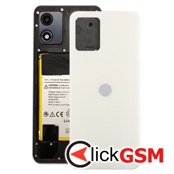 Piesa Capac Spate White Motorola Moto E13 3f8o