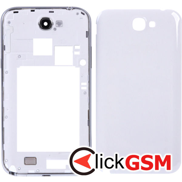 Piesa Capac Spate White Samsung Galaxy Note 2 4ob1