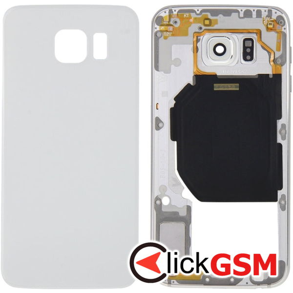 Piesa Capac Spate White Samsung Galaxy S6 4alf