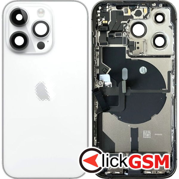 Piesa Carcasa Cu Capac Spate Argintiu Apple Iphone 14 Pro 2vr