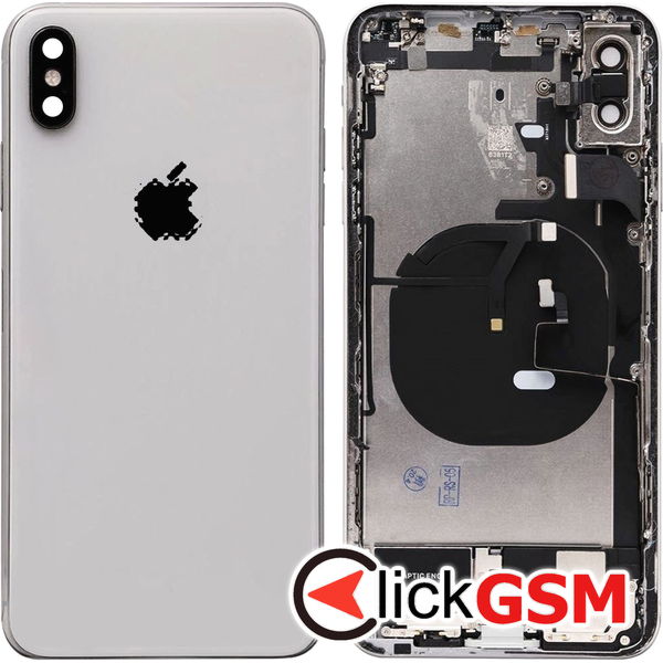 Piesa Carcasa Cu Capac Spate Argintiu Apple Iphone Xs Max 45u0