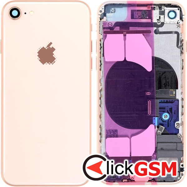 Piesa Piesa Carcasa Cu Capac Spate Auriu Apple Iphone 8 46cp