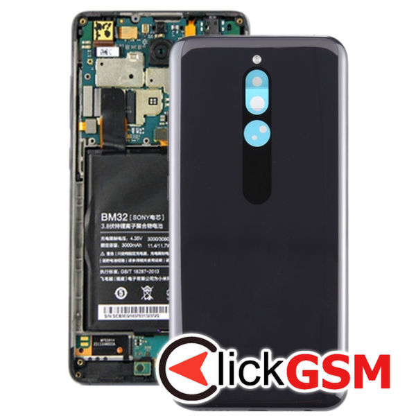 Piesa Piesa Carcasa Cu Capac Spate Black Xiaomi Redmi 8 25uc