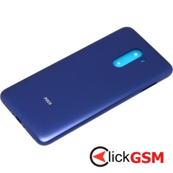 Piesa Piesa Carcasa Cu Capac Spate Butoane Laterale Si Geam Camera Albastru Xiaomi Pocophone F1 31w