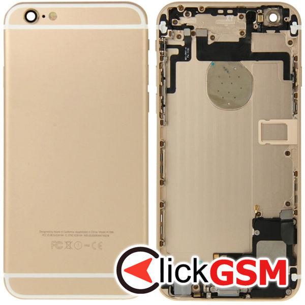 Piesa Carcasa Cu Capac Spate Buton Pornire Si Butoane Volum Gold Apple Iphone 6 4ff8