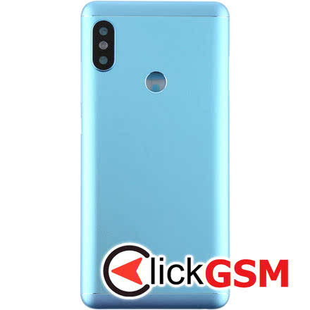 Carcasa cu Capac Spate, Geam Camera Blue Xiaomi Redmi Note 5 25w1