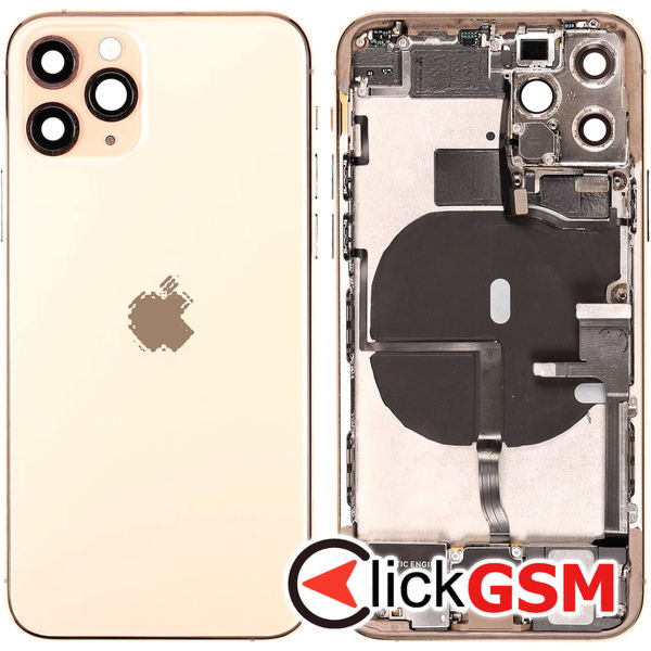 Piesa Carcasa Cu Capac Spate Gold Apple Iphone 11 Pro 45w7