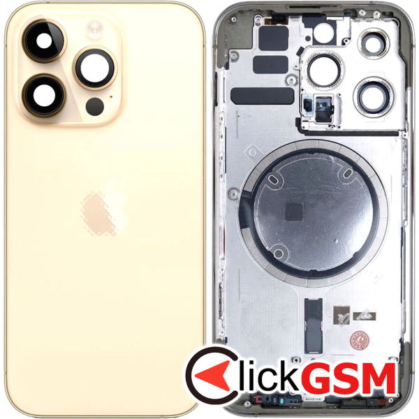 Piesa Piesa Carcasa Cu Capac Spate Gold Apple Iphone 14 Pro 2uz