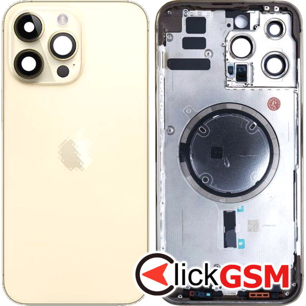 Piesa Carcasa Cu Capac Spate Gold Apple Iphone 14 Pro Max 2v0