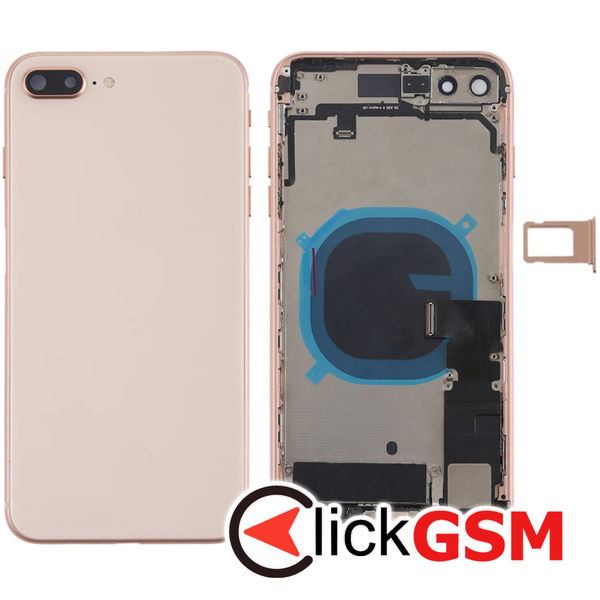 Piesa Carcasa Cu Capac Spate Gold Apple Iphone 8 Plus 4g92