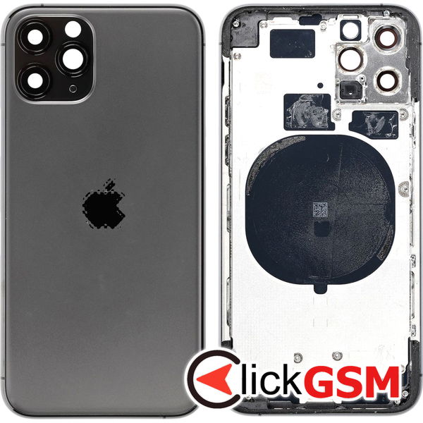 Piesa Carcasa Cu Capac Spate Gray Apple Iphone 11 Pro 45ta